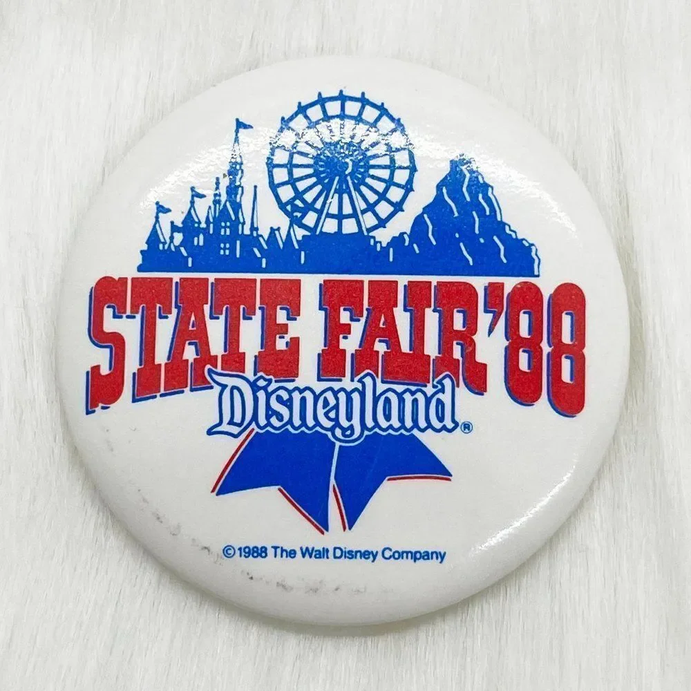 🔮 5/$25 Vintage Disney‎ State Fair 88 Disneyland Pin